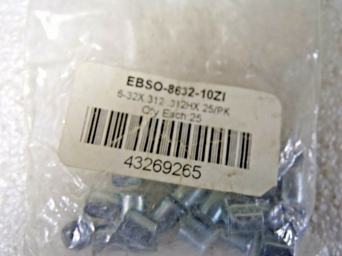 #6-32, 0.312" OAL, 0.312", Steel Female Hex Circuit Board Standoff, 25PK, RG - Picture 4 of 4