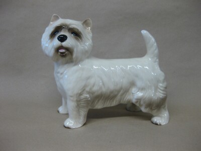 Vintage West Highland White Terrier Figurine Ceramic Westie Ornament  Coopercraft UK