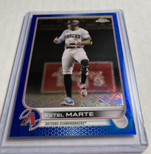 2022 Topps Chrome Logofractor #16- KETEL MARTE Blue Refractor #'d 45/150
