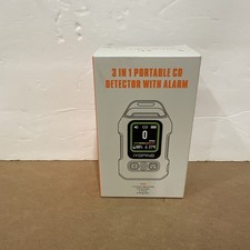 Portable 3 in 1 Carbon Monoxide Detector Humidity Temperature Alarm Magnetic