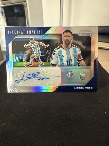 2024 Panini Prizm Copa America Lionel Messi International Ink Auto /99 Silver