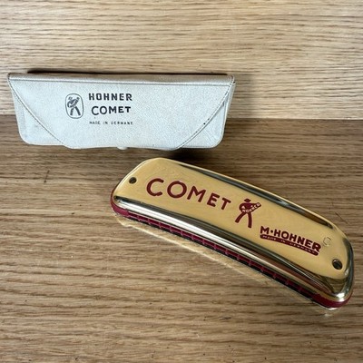 Hohner Comet Mundharmonika gebogen einseitig ''C'' von M. Hohner - mit Originalkoffer
