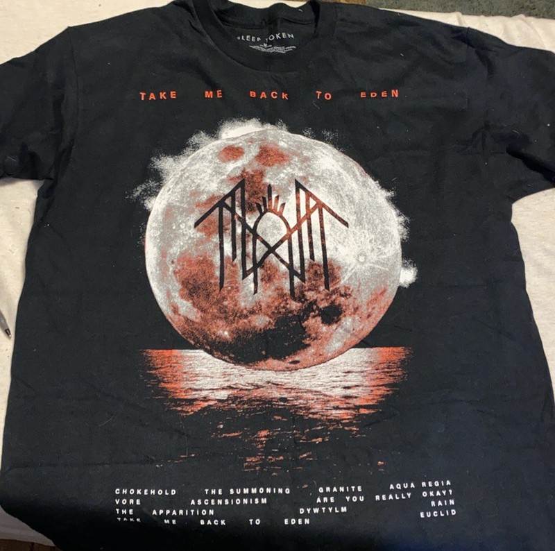 Men's Sleep Token Red Cloud T-shirt Medium Black Back To Eden 