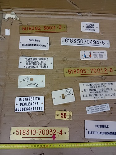 Grande Lotto di 22 Targhe/Targhette Carrozze FS Treni Ferrovie dello Stato - Imagen 4 de 6