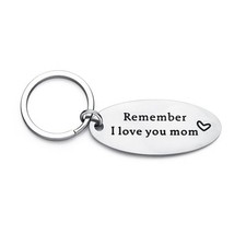 Remember I Love You Mom Keychain from Daughter Or Son For Mother's Day Gifts,...