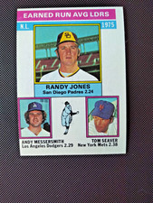1976 Topps - League Leaders Tom Seaver, Randy Jones, Andy Messersmith #201 EXC+