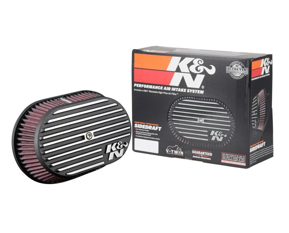 K&N RK-3953 Street Metal Air Intake System Black for Road King/Softail/Fat Bob - Изображение 4 из 4