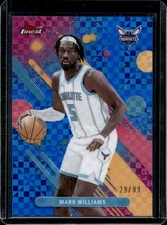 2025-26 Topps Finest Mark Williams Common Blue X-Fractor #/99 Hornets