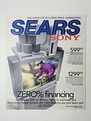 Sears 2000 Sony Electronics Kenmore Appliances Advertising Circular 24 Pages