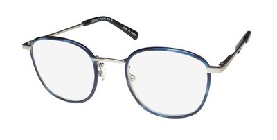 NEW EYEBOBS OUTSIDE 3172 READERS BLUE METAL & PLASTIC FULL-RIM ROUND UNISEX 10