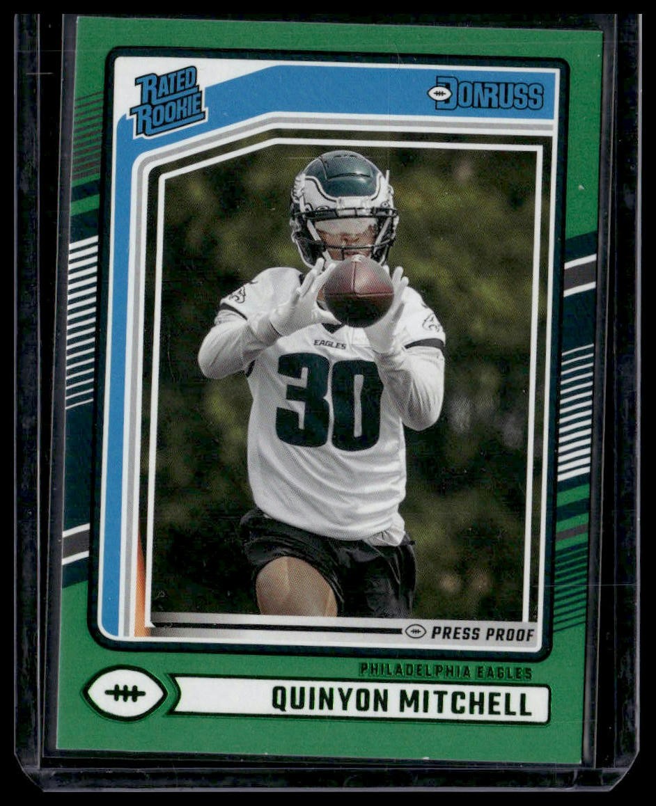 2024 Donruss #361 Quinyon Mitchell Press Proof Green