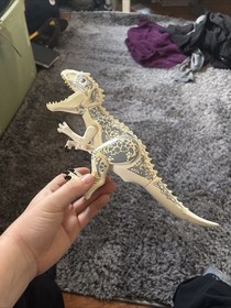 LEGO Jurassic World White Dinosaur Indominus rex IndoRex01 From 2015 75919 T-rex