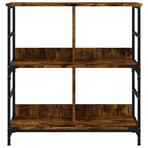 vidaXL Libreria Rovere Fumo 78,5x33x82 cm in Legno Multistrato - Foto 4 di 9