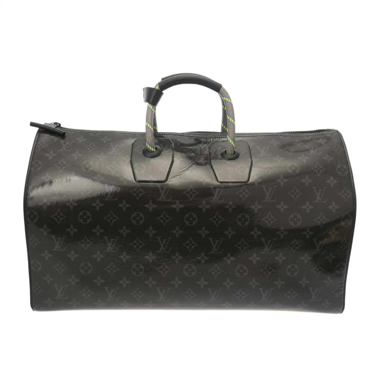 Louis Vuitton Black Eclipse Keepall Glaze Bag Bla… - image 1
