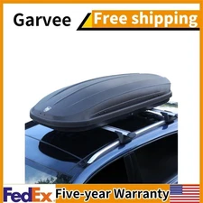 12 Cubic Feet Rooftop Cargo Box Carrier 165Lbs Capacity with Secure Straps&Keys