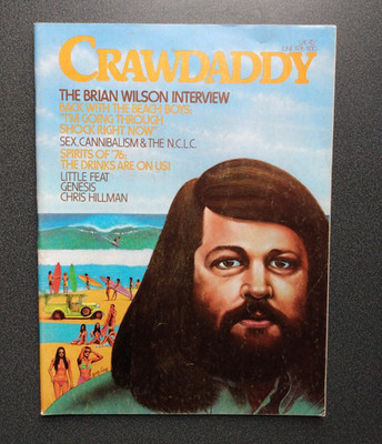 CRAWDADDY June 1976 Classic Brian Wilson Cover Little Feat Genesis classic issue
