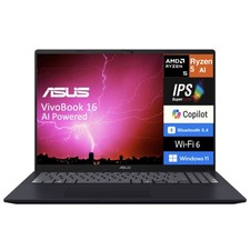 ASUS Vivobook 16 16.0" IPS WUXGA AMD Ryzen AI 5 330 16GB 512GB SSD W11H Laptop