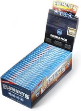 Elements Single Wide Rolling Papers | 100 leaves per pack | Full Box 25 Ct