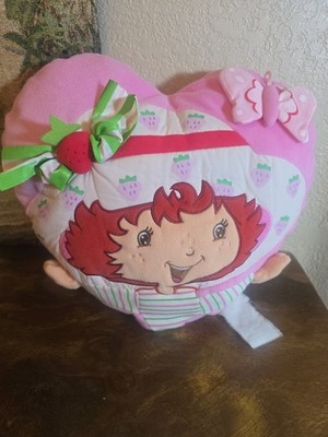 2003 VTG Strawberry Shortcake Heart Pillow Butterfly Rare Collectable Pink Bow