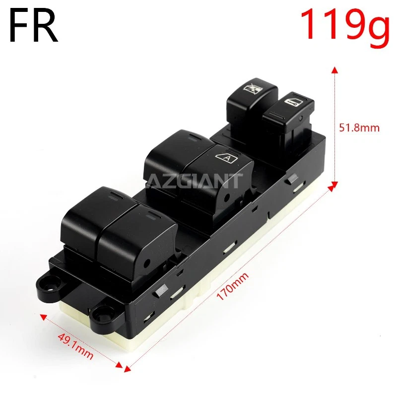 Front Left / Right Driver Side Power Window Switch for 2004 - 2012 Nissan Tiida - Image 4 of 4