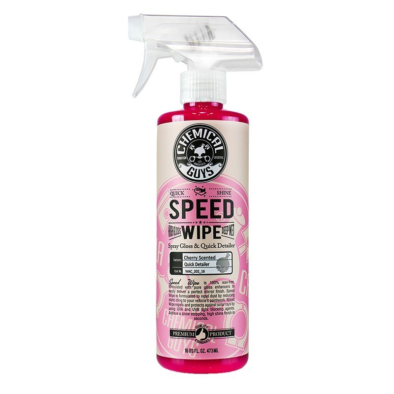 Chemical Guys Speed Wipe Quick Detailer 16oz for Fast Car Shine and Protection