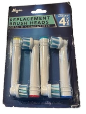 Alayna Oral B Compatible Replacement Brush Heads, 4 Pack Angled