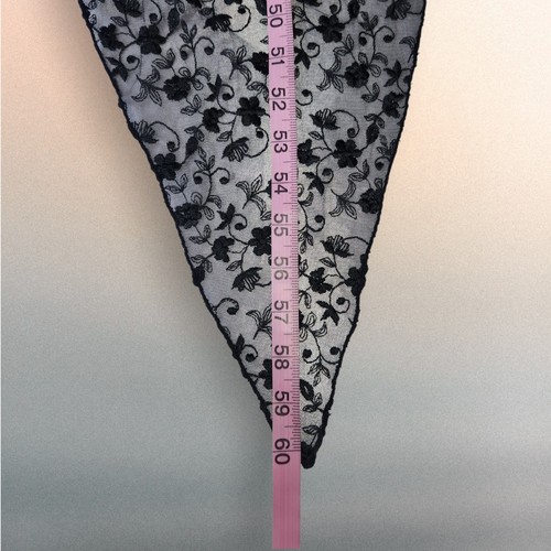 Jane Booke Designer Black Lace Sheer Tailed Sexy Jacket S Small Unique Floral - Picture 7 of 11