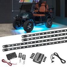 Ledglow 4pc Million Color Led 12v 4-seater Golf Cart Underglow Neon Lights Kit