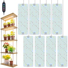 8Pack Full Spectrum LED Grow Lights for Indoor Plants with Timer