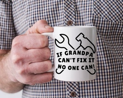 Tasse Vatertag, wenn Opa es nicht reparieren kann - Forever Personal Designs 
