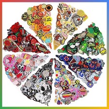Embroidered Patches Iron On Appliques 72pc Random Designs Colorful Clothing Acce