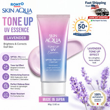 Rohto Skin Aqua Tone Up UV Essence Lavender SPF50+ PA++++ 80g made in Japan