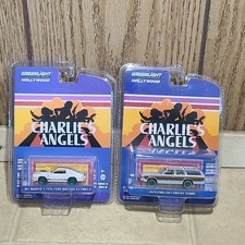 Lot of 2 Greenlight Hollywood Charlies Angels Ford Mustang II Cobra  + LTD Chase