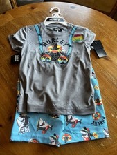 Hurley NWT Rash Guard And Swim Trunks Swim Set Boys Size 6 UPF 50
