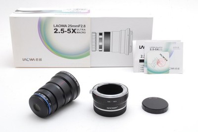 【NEUWERTIG VERPACKT】Laowa 25mm f/2.8 Ultra Macro 2.5-5.0x Objektiv Nikon F Mont Sony E Mount