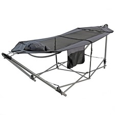 Hammock with Metal Frame Stand Garden Camping Outdoor Patio Swing Bed Portable