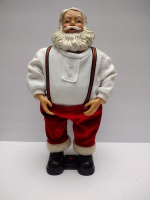 Vintage Animated Holiday Time Jiggly Belly Santa Clause Jiggle Ho Ho Ho Laughs