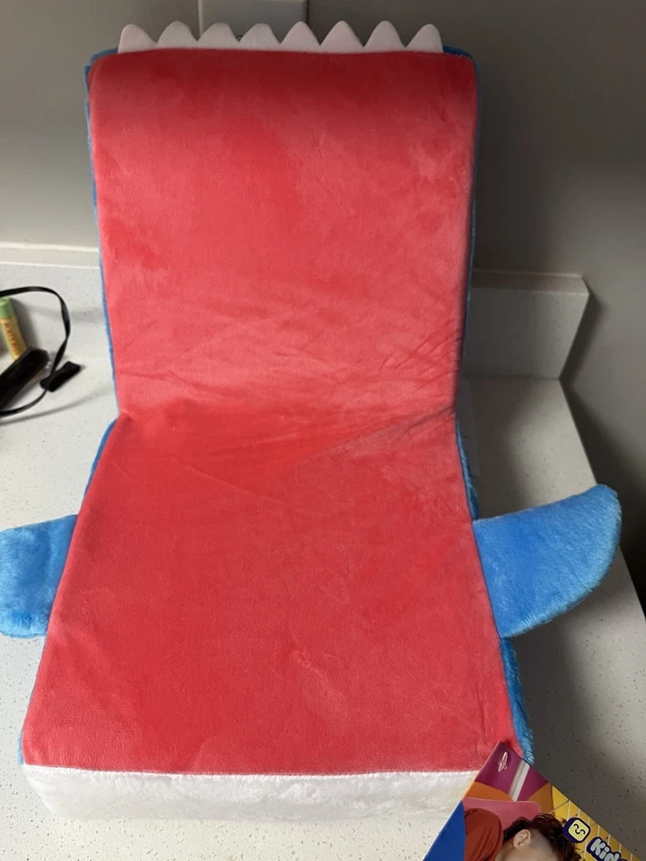 Kid Cube Blue Shark 2 in 1 Sleeping Folding Pillow Plush Hello My Name Is Finn - Image 2 of 3