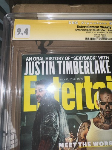Entertainment Weekly #1422 CGC SS 9.4 Signed Jay Hernandez | Suicide Squad - HOT - Picture 5 of 7