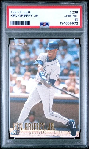 PSA 10 KEN GRIFFEY JR. 1996 Fleer #238 Mariners LOW POP GEM MINT