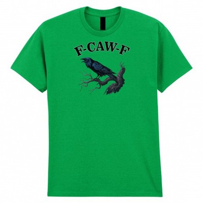 T-Shirt F-CAW-F Raven, Divertente Camicia Corvo Gotico, Sarcastic Bird - Foto 9