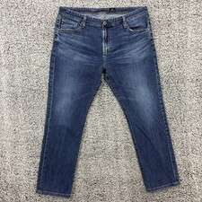 AG Adriano Goldschmied Jeans Mens 40x34 Blue The Graduate Tailored Leg Denim