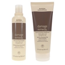 Aveda Damage Remedy Restructuring Shampoo 8.5 oz  Conditioner 6.7 oz Combo Pack