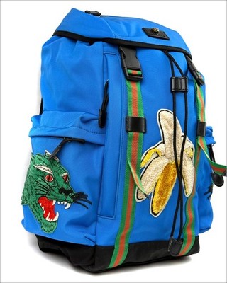 Rare - Genuine GUCCI Appliqued Banana Backpack - 4290379PYLX