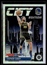 2023-24 Hoops Premium Stock City Edition Holo Stephen Curry #30
