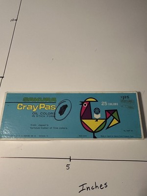 Vintage Sakura Cray-Pas Oil Colors Sticks Set 25 Colors Japan XKP-25 Non-Toxic