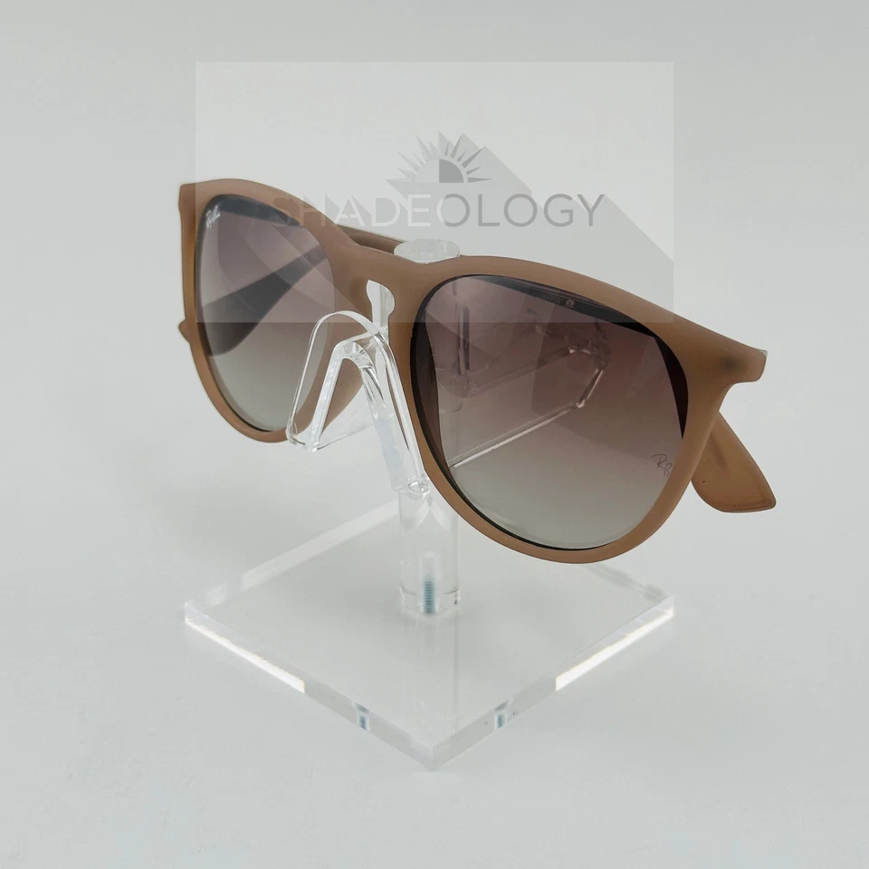 Nuevas gafas de sol Ray-Ban Erika RB4171 6000/68 2N lente degradada arena mate 54 mm Foto 3 de 4