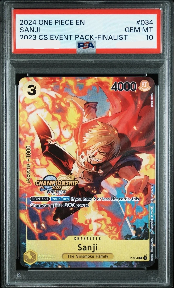 Sanji P-034 One Piece Promotion Cards for sale | eBay