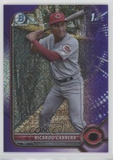 2022 Bowman Chrome Prospects Mega Box Purple Mojo Refractor Ricardo Cabrera 0t2