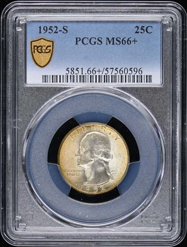 1952-S 25C Washington Quarter PCGS MS66+